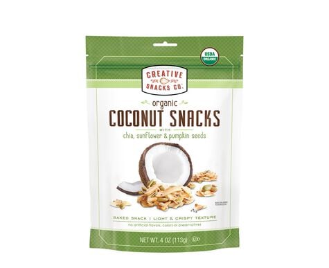 Organic Coconut Snacks with Chia Seeds, Sunflower Seeds, & Pumpkin Seeds