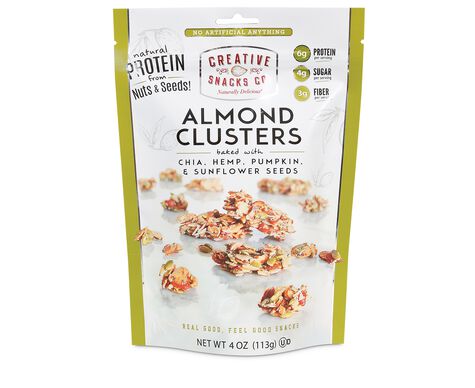 Almond Clusters Baked with Chia, Hemp, Pumpkin Seeds, & Sunflower Seeds