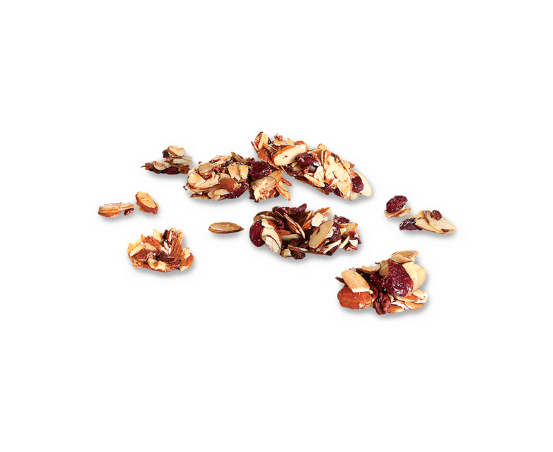 Almond Clusters Baked with Cranberries & Cacao Nibs